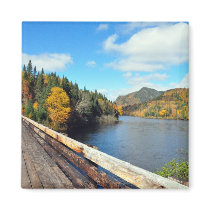 Tar Bridge Jacques Cartier Park Quebec Magnet magnets