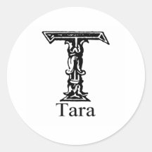 Tara Round Stickers