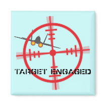 Target Engaged Flight Simulator Pilot Display Magnet
