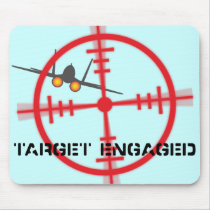 Target Engaged Flight Simulator Pilot Display Mousepad