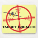 Target Engaged Flight Simulator Pilot Display mousepads