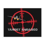 Target Engaged Flight Simulator Pilot Display postcards