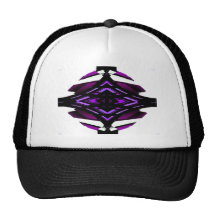 Target Style Magenta Urban Futurism Design Mesh Hat