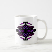 Target Style Magenta Urban Futurism Design Mug