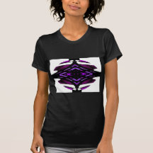 Target Style Magenta Urban Futurism Design Tee Shirt