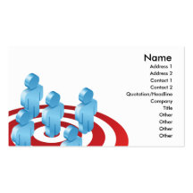 Targeted business recruitment business card