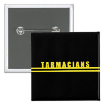 Tarmacians Double Yellow Lines Badge Pin