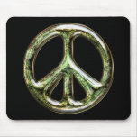 Tarnished Peace Sign mousepads