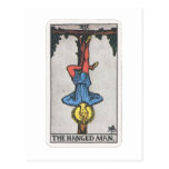 Tarot Der Gehängte The hanged Man Postkarte