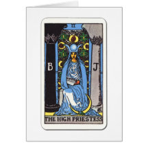 Tarot Die Hohepriesterin The High Priestess Grußkarte