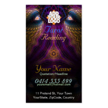 Tarot Fractal Fantasy Business Card