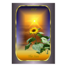Tarot Profile Cards - The Sun Business Card Template