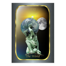 Tarot Profile Cards - The World Business Card