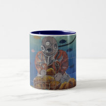 Tarpon Springs Sponge Diver Mural Mug