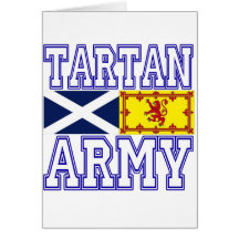 Tartan Army Greeting Card
