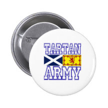 Tartan Army Pinback Buttons