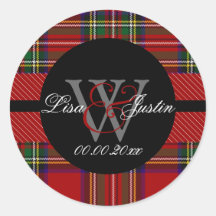 Tartan de Stewart de clan de PIxDezines Autocollants