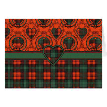Tartan d'écossais de Kerr Cartes De Vœux