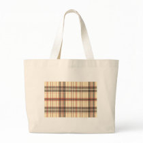 Tartan Fabric Texture Tote Bags