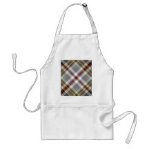 Tartan plaid design apron