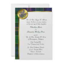 Tartan Plaid Wedding Invitation