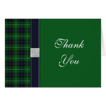 Tartan Wedding Thank You Card