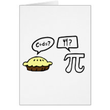 Tarte et pi cartes de vœux