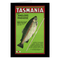 Tasmania The anglers' paradise Greeting Cards