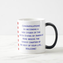 Tasse américaine de drapeau de citoyenneté