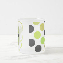 Tasse Artsy de papillon de point de polka