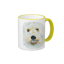 Tasse blanche de Labradoodle Maggie