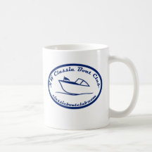 Tasse bleu-foncé de logo de club classique de bate