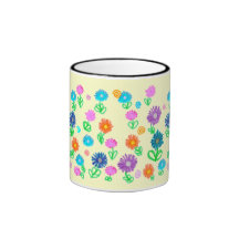 Tasse colorée de fleurs !