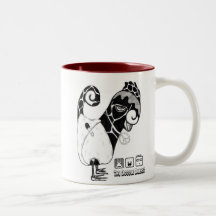 Tasse creusée la "par fouille" de Dorks de griffon