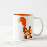 Tasse curieuse mignonne de Fox de bande dessinée tasses