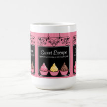 Tasse d'affaires de boulangerie de petit gâteau