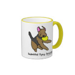 Tasse d'Airedale Terrier de chien de disque