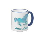 Tasse d'amant de cheval en turquoise