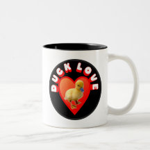 Tasse d'amour de canard