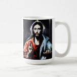 Tasse de bénédiction d'El Greco le Christ
