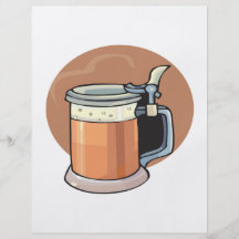 Tasse de bière prospectus avec motif