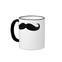 Tasse de boisson de café de moustache