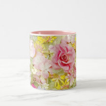 Tasse de bouquet floral
