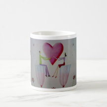 TASSE DE CAFÉ AFFECTUEUSE DE COUPLES