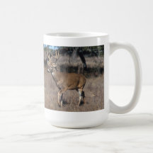 Tasse de café Blanc-Coupée la queue de cerfs commu