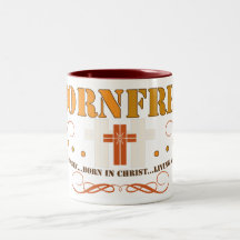 Tasse de café chrétienne libre née