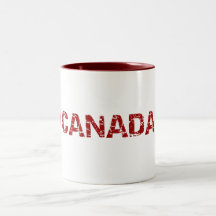 Tasse de café de feuille d'érable du Canada