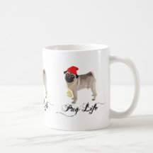 Tasse de café de Gansta de la vie de carlin