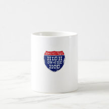 Tasse de café de panneau routier de MeanStreet