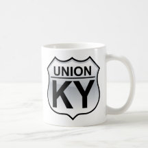 Tasse de café de panneau routier du Kentucky des s